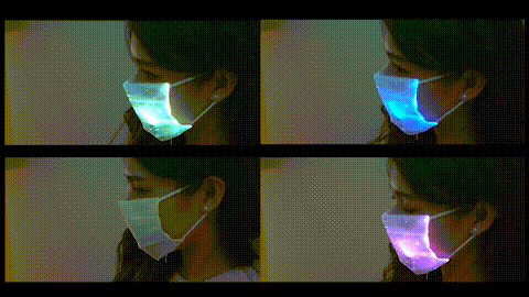 【画像】7色に光りまくる『ゲーミングマスク』がガチで凄い！！