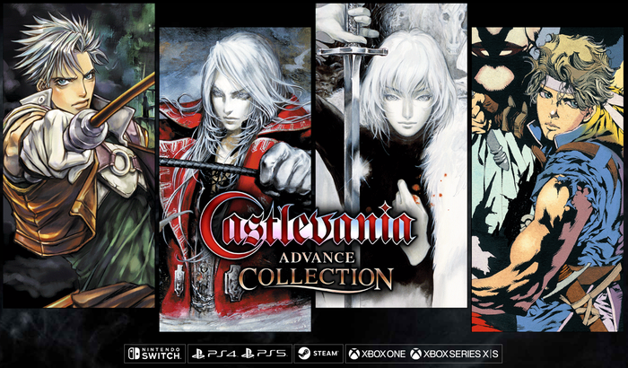 コナミ『Castlevania Advance Collection』本日9月24日発売！「悪魔城ドラキュラ」の名作3タイトル収録、巻き戻し機能や未公開アートなど追加要素も