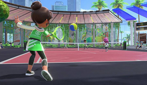 【悲報】Switch Sportsのテニスをやって驚愕した。右にジョイコンを振ってもボールが右に飛ばない