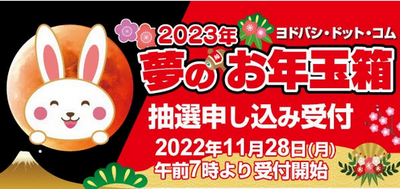 【悲報】ヨドバシ夢のお年玉箱2023 、 、受付開始！今回も「プレイステーションの夢」はナシ！！