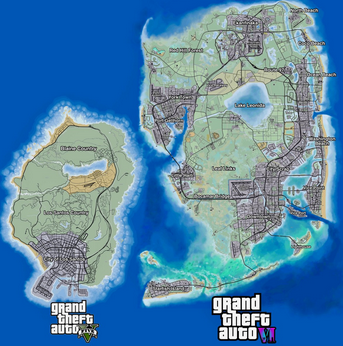 【次回作】GTA6のマップがヤバい